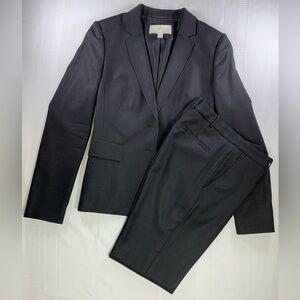 Hugo Boss Black Textured 2-Piece Pant Suit Size 2